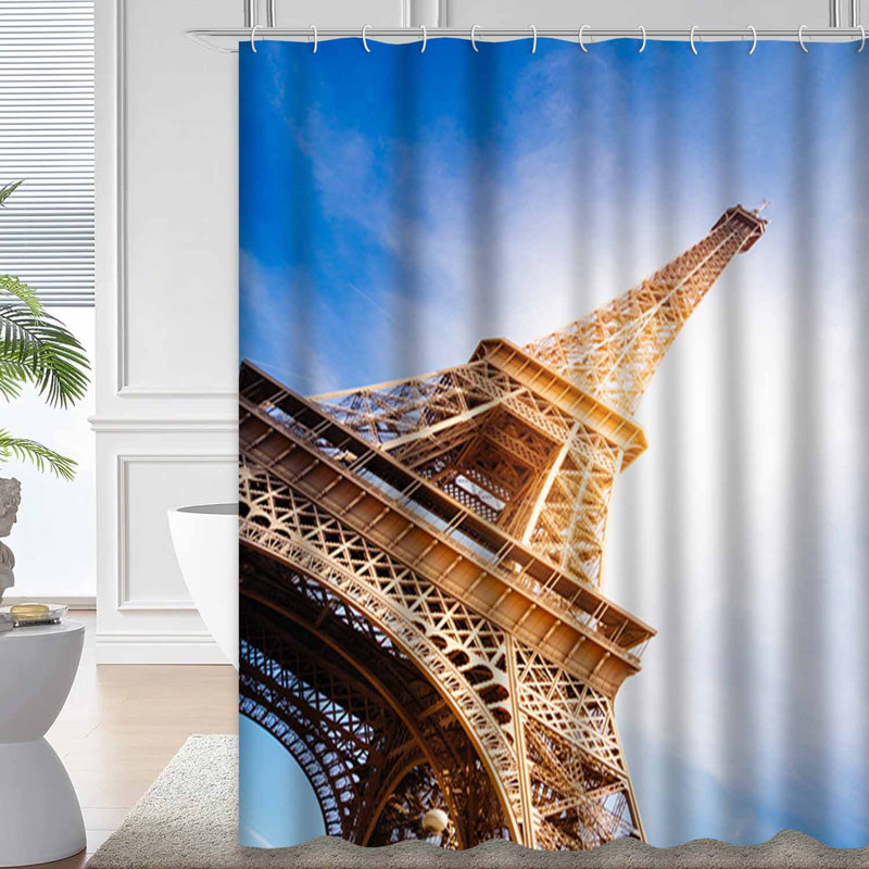 Rideau de douche Eiffel Tower, L 72 po x l 72 po