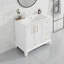 Lavabo de salle de bain autoportant avec rangement Mid-Century-1408371675