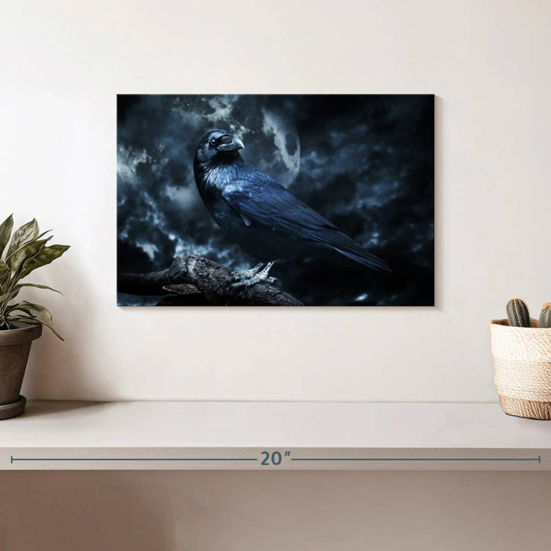 Hitzel Black Raven, 8" H x 12" W