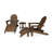 POLYWOOD Classic Oversized Adirondack 5-Piece Casual Set-45003097