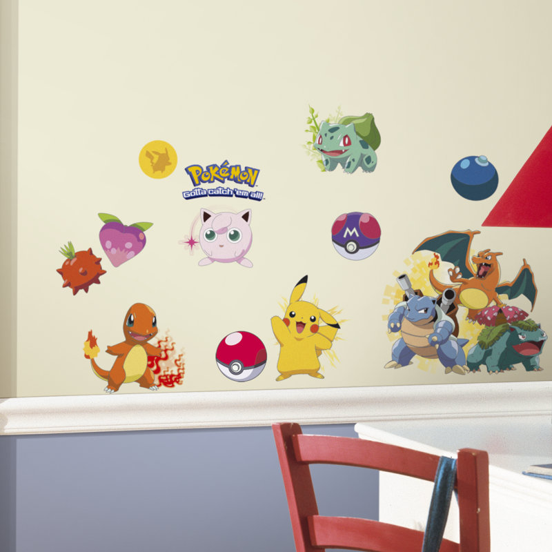 Iconic Pokemon Assorted Peel and Stick Wall Decals