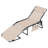 Outdoor Adjustable Textilene Lounge Chair Folding Tanning Chair With Pillow
