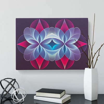 Iconic Modern Flowers Abstract - Wrapped Canvas