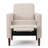 Button Tufted Upholstered Manual Push-Back Recliner-1795115050