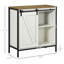 Armoire-bar à cadre métallique avec tablette réglable-568194477