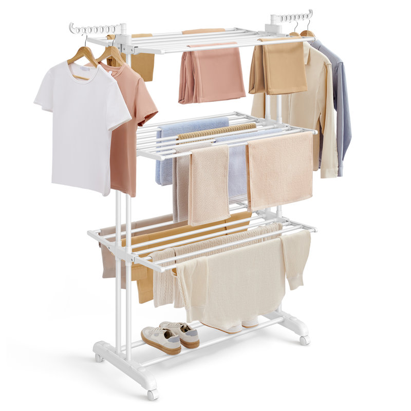 Metal Gullwing Drying Rack, White