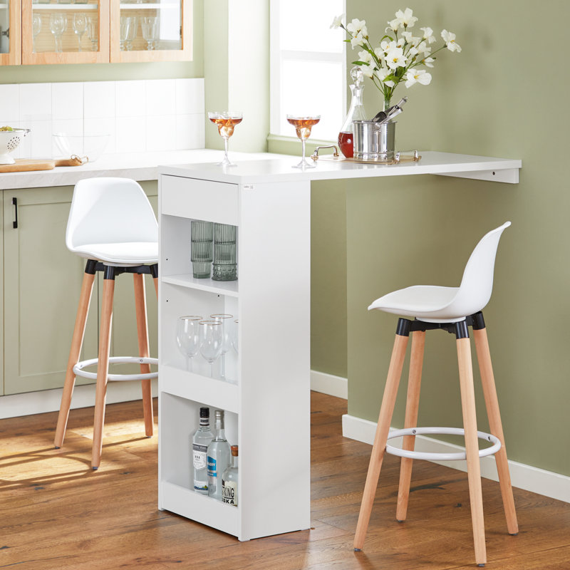Aarilynn Mini Bar, White