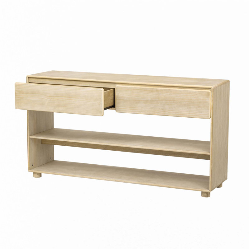 Console pour vestibule, table de vestibule rétro, Bois naturel délavé