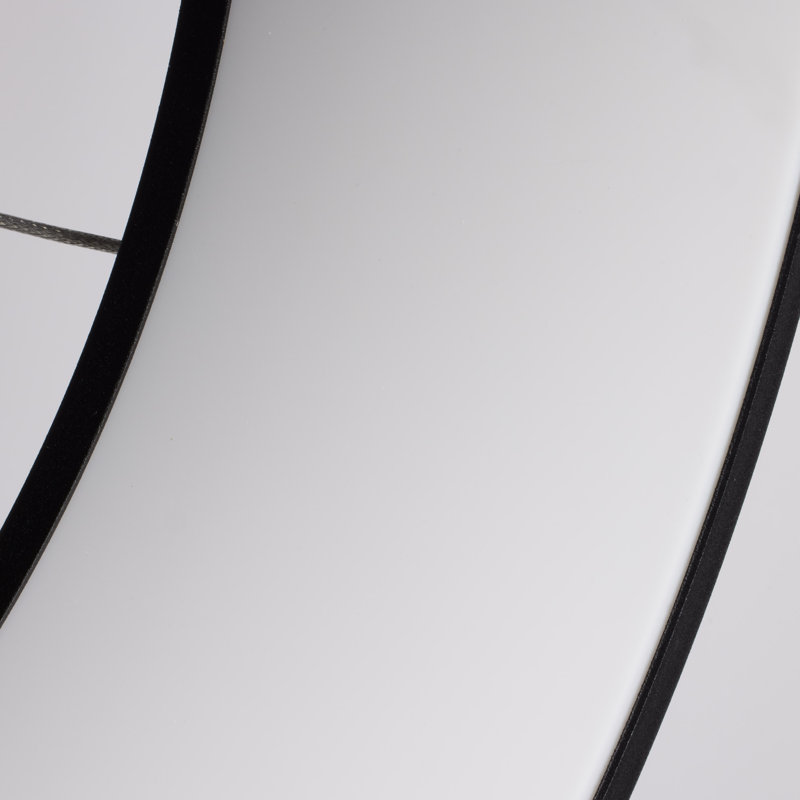 Luminaire suspendu géométrique unique à 1 lumière Fynn, Noir