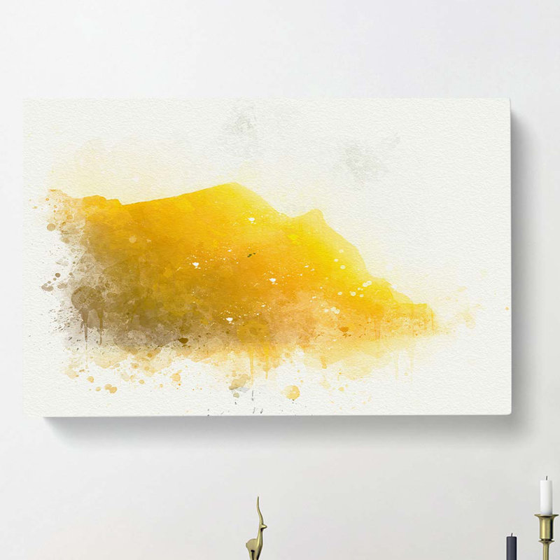 Bird Above the Channel Islands in Abstract - Wrapped Canvas, 50cm H x 76cm W x 3cm D