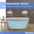 66" x 28" Freestanding Soaking Acrylic Bathtub