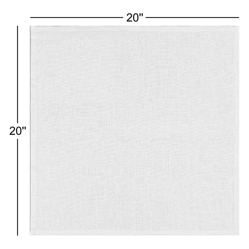 over&back 100% Linen Napkins, Blue