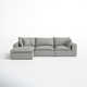 Ellaria 4 - Piece Modular Upholstered Reversible Chaise Sectional 