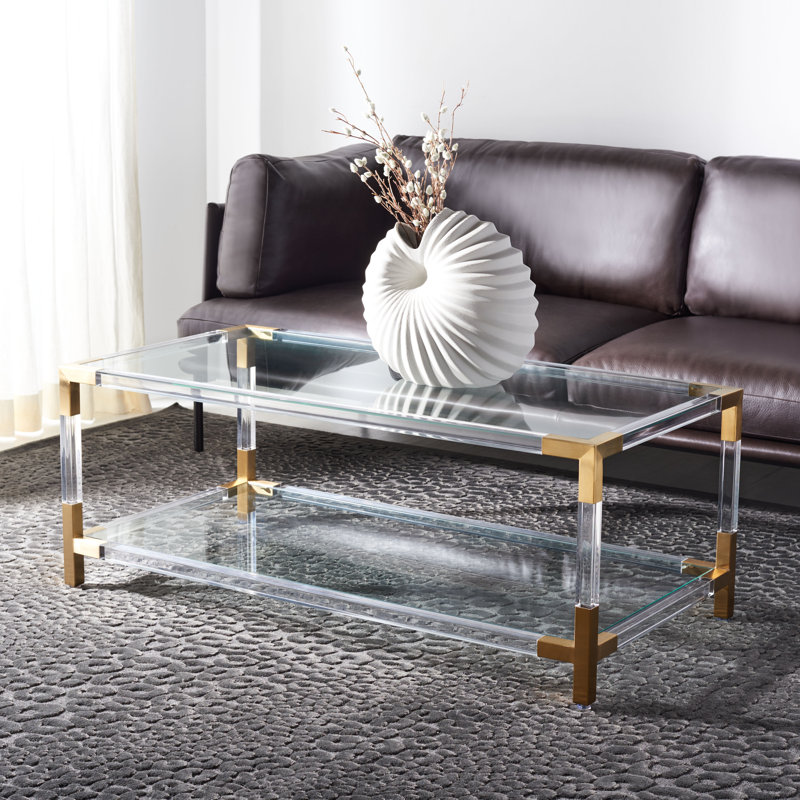 Louisa Coffee Table, Brass