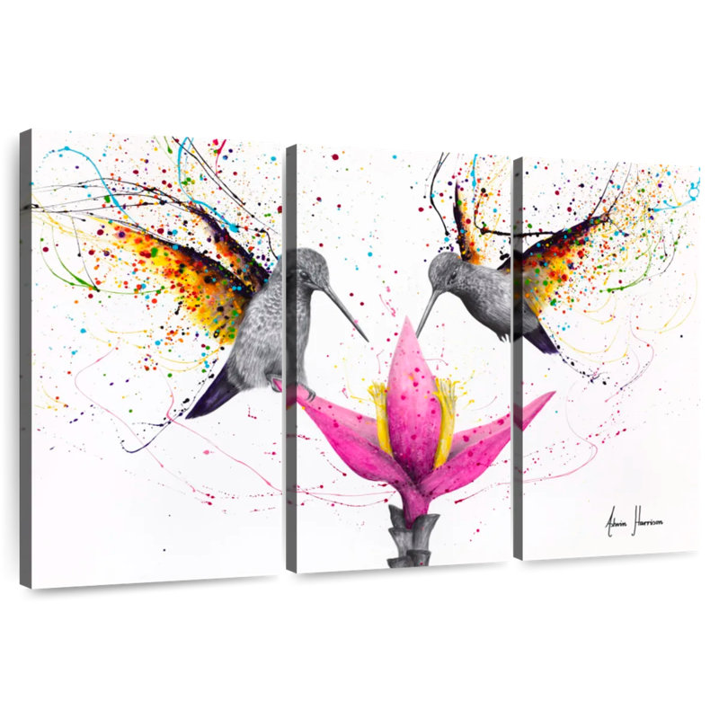 Friendship Hummingbirds, 42" H x 65" W