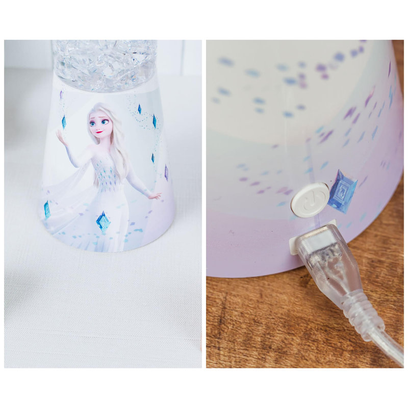 12" White Table Lamp Base with USB