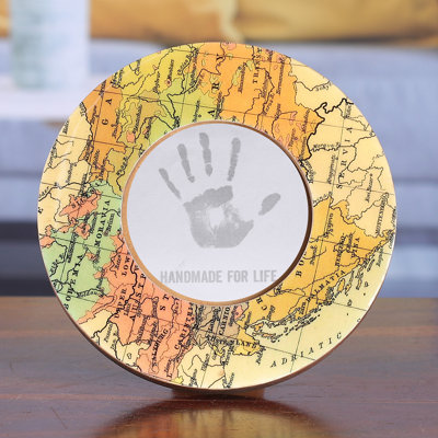 Novica Handmade Delightful Cartography Wood Photo Frame (4 Inch)