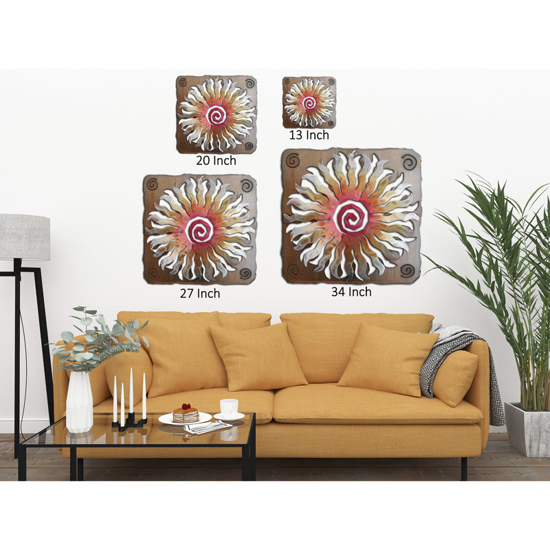 Rayon de soleil avec 24 rayons, H 20,00 po x l 20,00 po x P 2,50 po