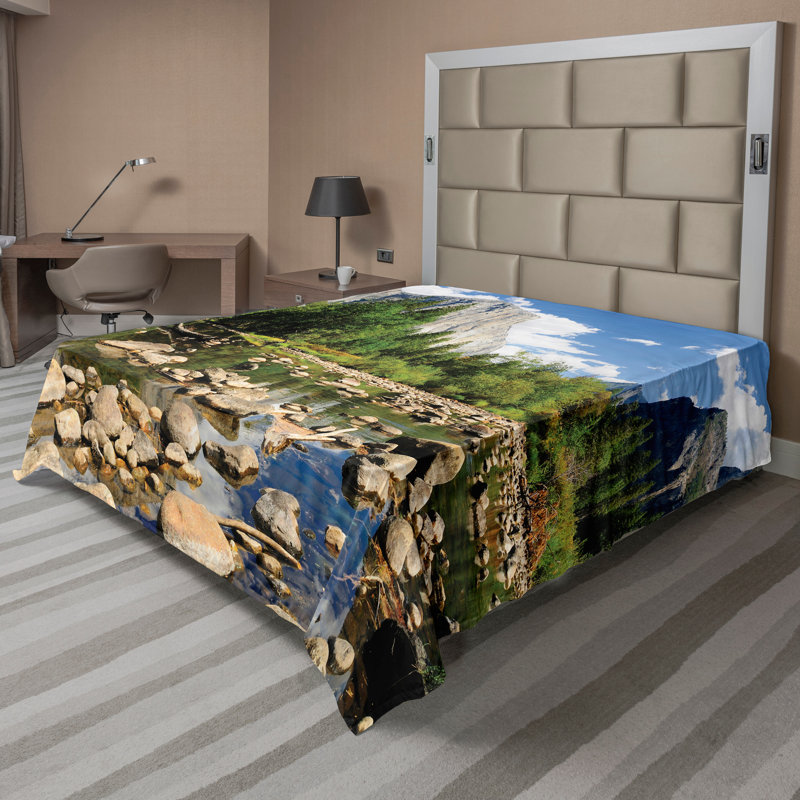 Drap-housse Ambesonne, Drap plat pour très grand lit californien