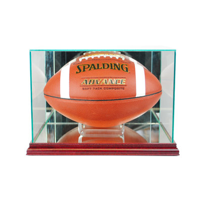 Perfect Cases And Frames 13'' W 9'' D Football Glass Ball / Puck Case