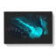 Neon Blue Jellyfish - Wrapped Canvas-56641123