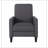 Linen Manual Push Back Recliner Chair-320699902