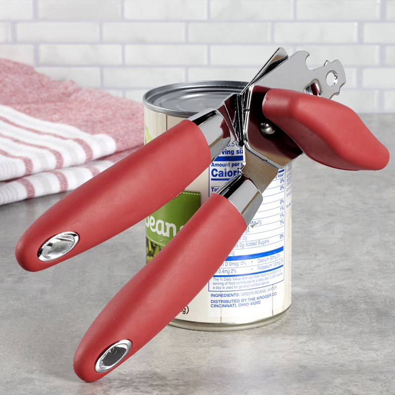 Oneida Taupe Can Opener, (Soft-Touch Knob, Polished Stainless Steel ...