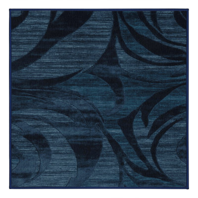 Tapis abstrait gris lavable à la machine