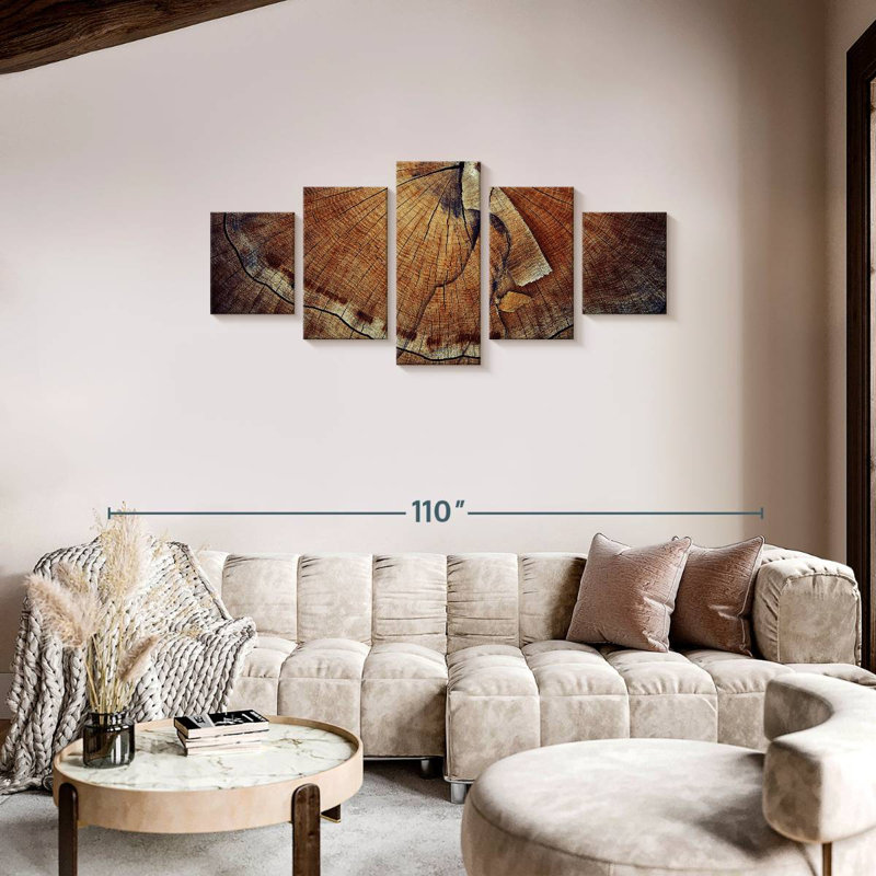 Tree Ring Texture, 34" H x 74" W