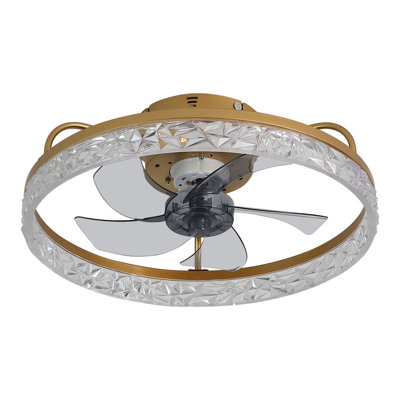 Kappa 48cm Crystal Ceiling Fan with LED Lights