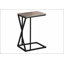 Élégante table d'appoint en forme de C pour le salon et la chambre à coucher, pour des collations et une utilisation latérale avec un design moderne.-735394574