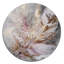 «Pink Feather» Boho Majesty I - Glam Feather, art mural rond en métal-88619400
