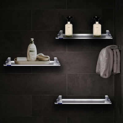 Tablette murale avec gardes latérales en acier inoxydable l 30 po x P 18 po Express KitchQuip, certifiée NSF