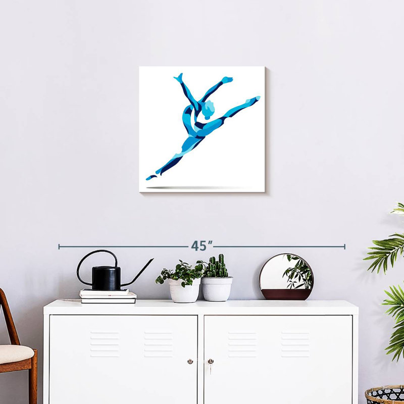 Bleu Sirci Gymnast, H 20 po x l 20 po