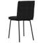  2 chaises de salle à manger en velours noir