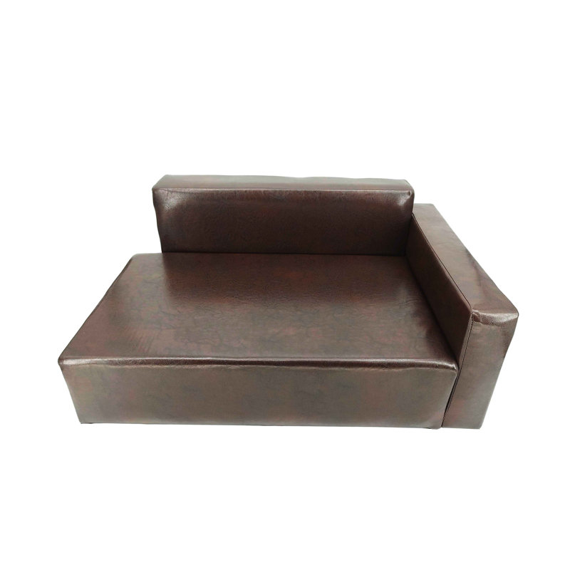 Canapé-lit inclinable en cuir synthétique brun L 30 po x 20 po x 13 po Perrytown