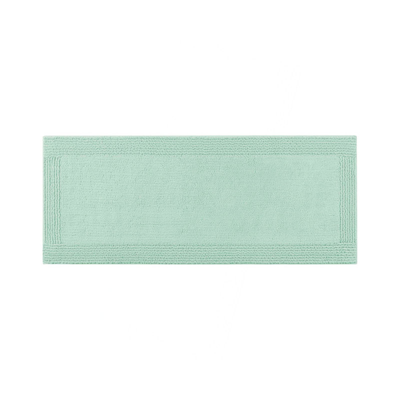 1 PCS 24X60" 100% Cotton Tufted 3000 GSM Reversible Bath Rug Green, Single - 2' x 5', Green