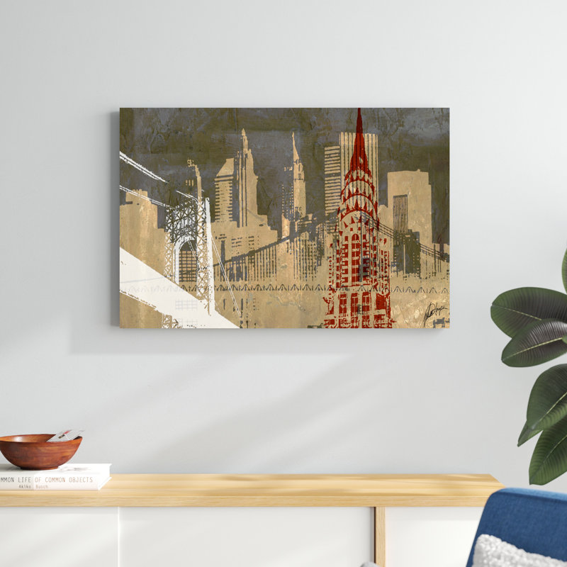 «Modern Metropolis I», impression sur toile, H 24 po x l 36 po