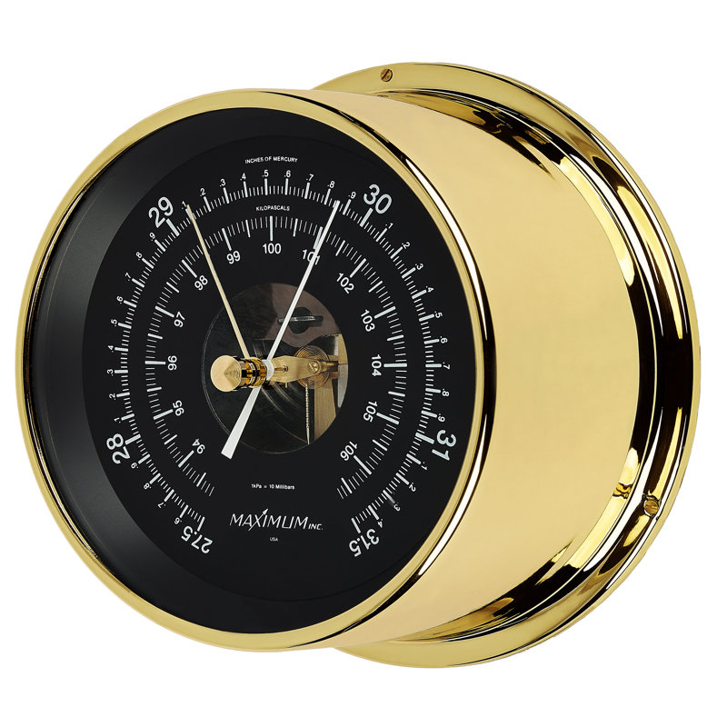 Proteus Barometer by Maximum Weather Instruments, Black