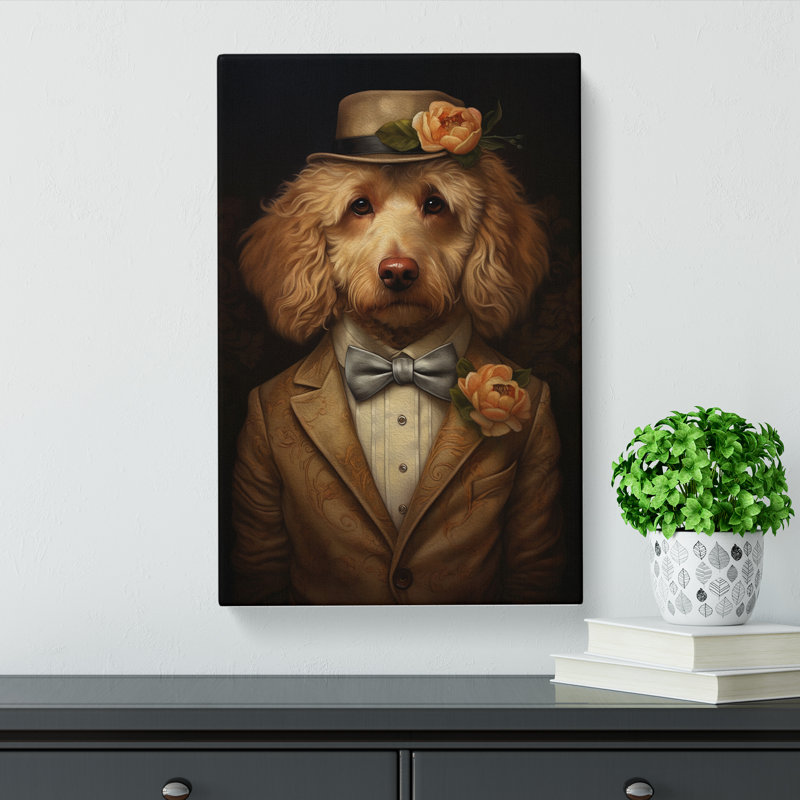 Cockapoo Romanticism Art - Wrapped Canvas, 76cm H x 50cm W x 3cm D