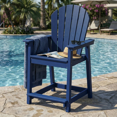 Chaise de bar d'extérieur Hdpe Adirondack