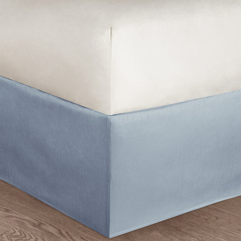 Édredon très grand - 8 pièces en coton bleu avec coussins décoratifs, impression de style floral chic, Bleu