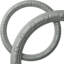 21 3/8"OD x 16 7/8"ID x 2 1/4"W x 1"P Egg & Dart Ceiling Ring