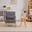 Chaise d'appoint Mid-Century moderne en bois d'hévéa durable-120886794-120886795