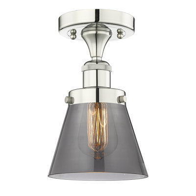 Cone 1 Light Semi-Flush Mount