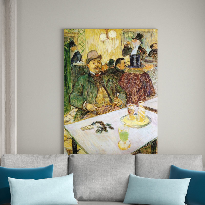 Henri De Toulouse-Lautrec - Wrapped Canvas Print, 120cm H x 90cm W x 1.8cm D