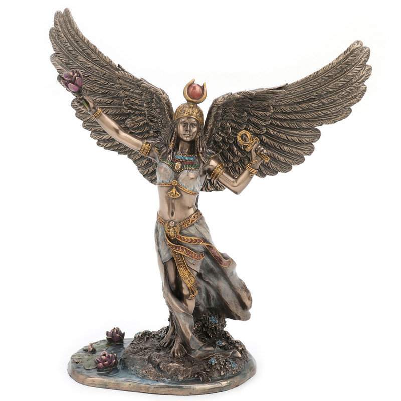 Figurine en résine de poly 11,42 po déesse égyptienne Isis
