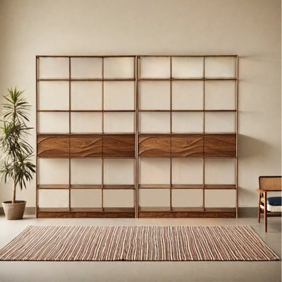 Simple style solid wood bookcase
