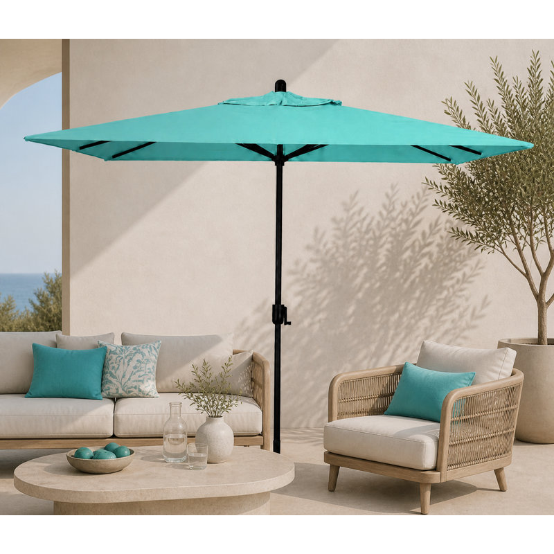 SunbUmbrella 9 pi 10 po x 6 pi 6 po Olivier, Saphir noir, Toile Aruba Sunbrella®