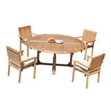 Leveb Outdoor 9 - Piece Teak Dining Set
